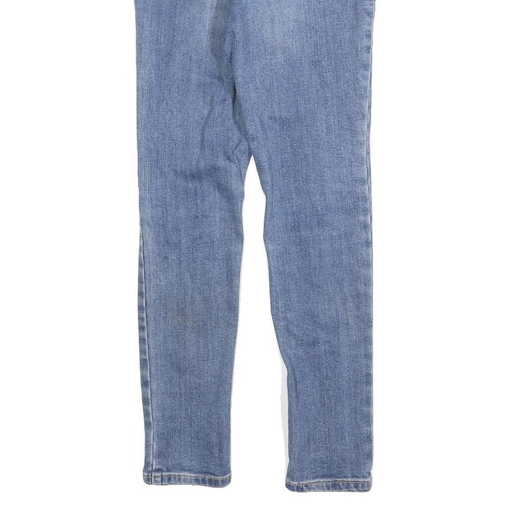 LEE Womens Slim Blue Denim Slim Jeans W25 L25 Stretch Cotton Blend Zip