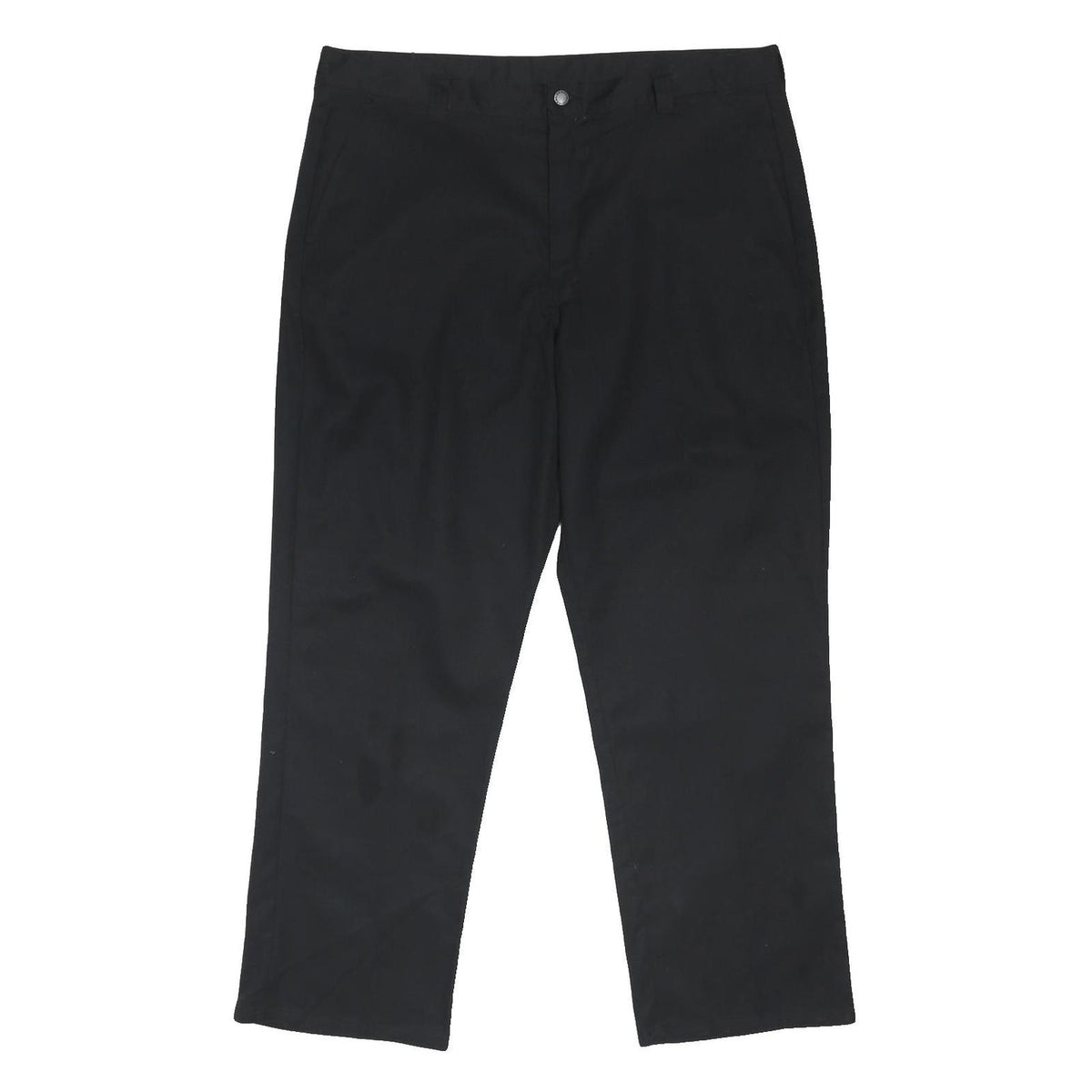 DICKIES Mens Cotton Blend Black Regular Fit Straight Leg Trousers W40 L31
