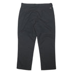 DICKIES Mens Cotton Blend Black Regular Fit Straight Leg Trousers W40 L31